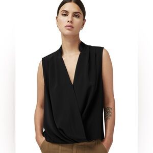 rag & bone Meredith Satin Blouse Classic Fit Top